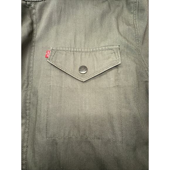 Men Military Jacket extra large by Levi's inspired Green collar hoody VTG - Picture 5 of 11